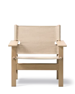 The Canvas Chair, lys olieret eg natur canvas af Børge Mogensen