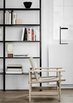 The Canvas Chair, sæbebehandlet eg natur canvas af Børge Mogensen
