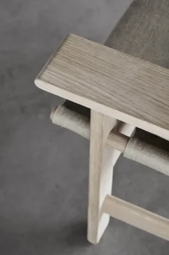 The Canvas Chair, sæbebehandlet eg natur canvas af Børge Mogensen