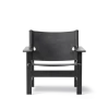 The Canvas Chair, sortlakeret eg sort canvas af Børge Mogensen