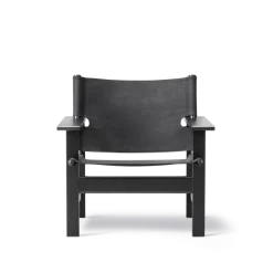 The Canvas Chair, sortlakeret eg sort canvas af Børge Mogensen