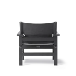 The Canvas Chair, sortlakeret eg sort canvas af Børge Mogensen