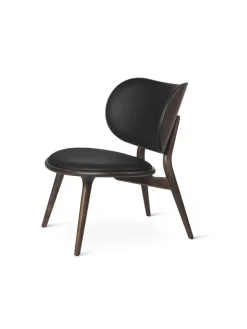 The Lounge Chair, sirka grå eg med sort læder fra Mater