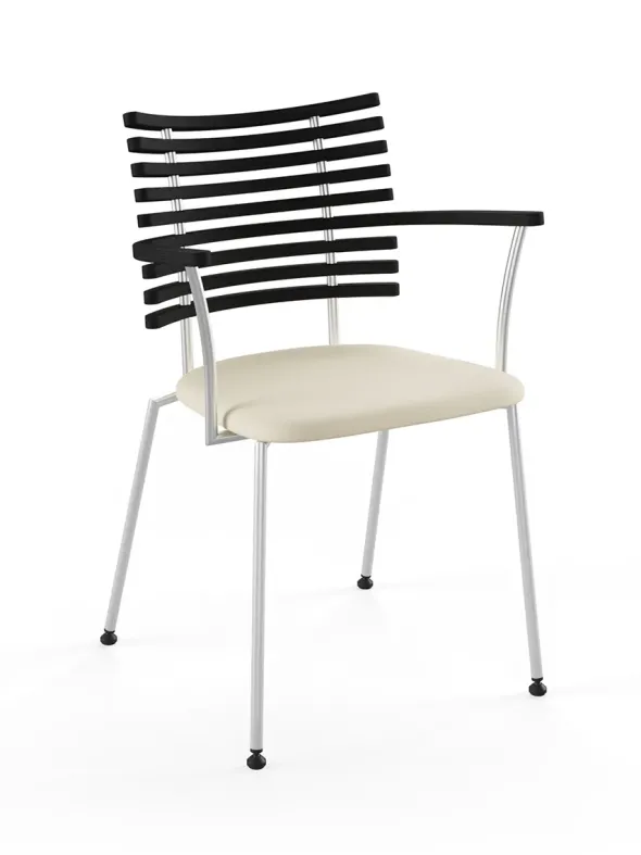 Tiger Armstol, creme læder fra Naver Collection