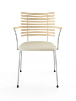 Tiger Armstol, creme læder fra Naver Collection
