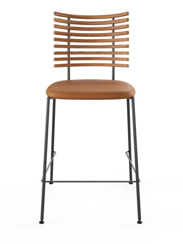 Tiger Barstol, cognac læder fra Naver Collection