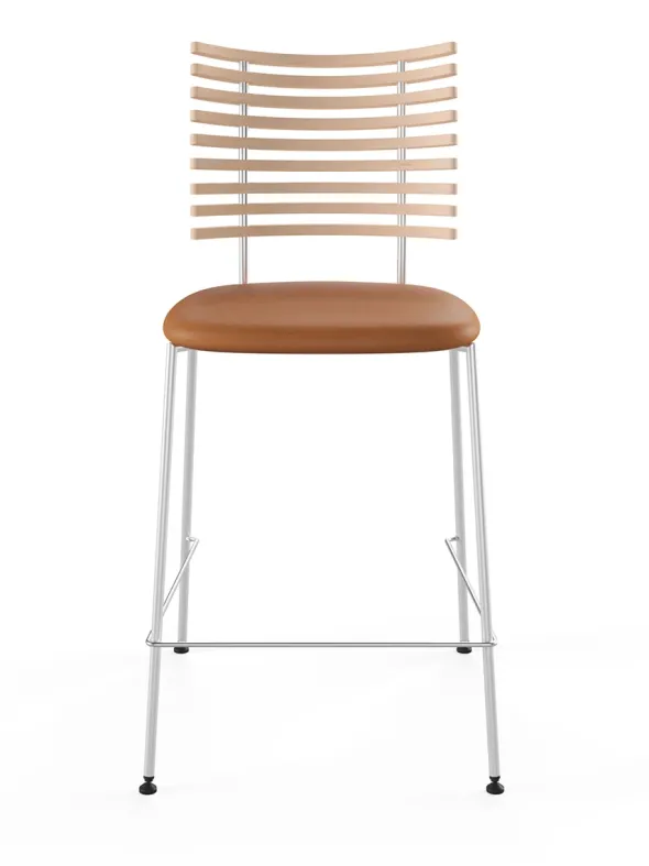 Tiger Barstol, cognac læder fra Naver Collection