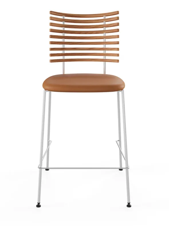 Tiger Barstol, cognac læder fra Naver Collection