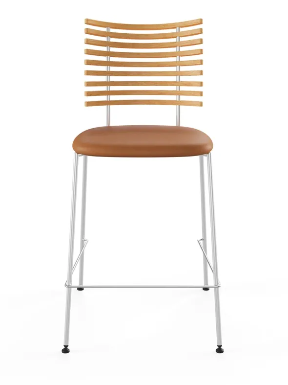 Tiger Barstol, cognac læder fra Naver Collection