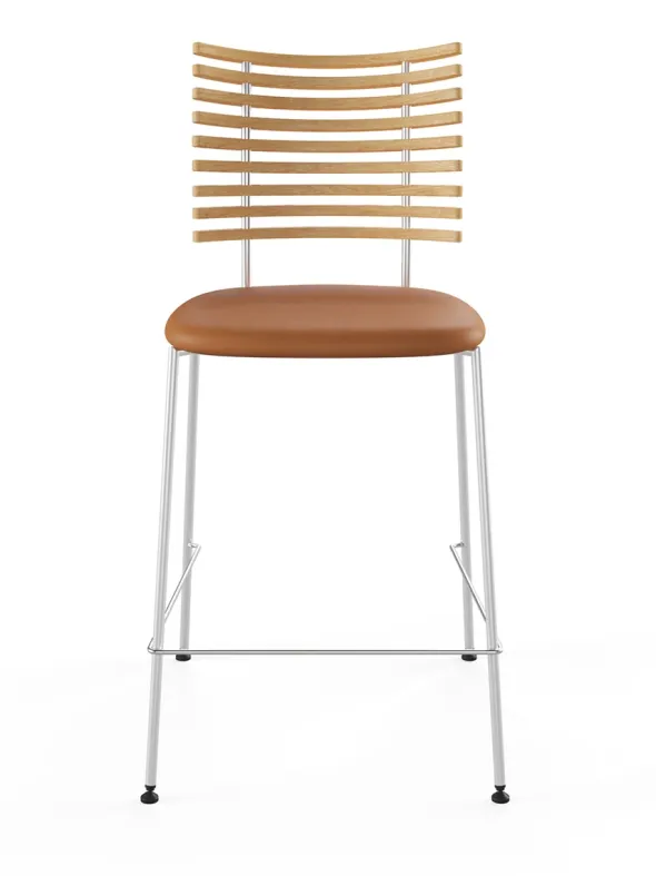 Tiger Barstol, cognac læder fra Naver Collection