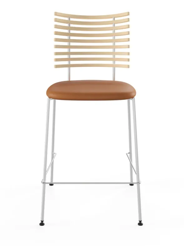 Tiger Barstol, cognac læder fra Naver Collection