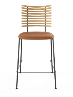 Tiger Barstol, cognac læder fra Naver Collection
