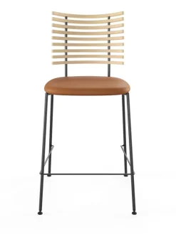 Tiger Barstol, cognac læder fra Naver Collection