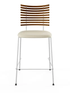 Tiger Barstol, creme læder fra Naver Collection