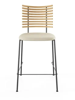 Tiger Barstol, creme læder fra Naver Collection