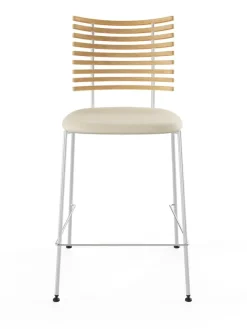 Tiger Barstol, creme læder fra Naver Collection
