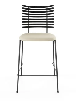 Tiger Barstol, creme læder fra Naver Collection