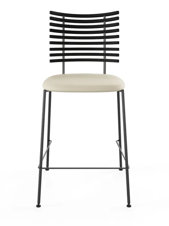 Tiger Barstol, creme læder fra Naver Collection