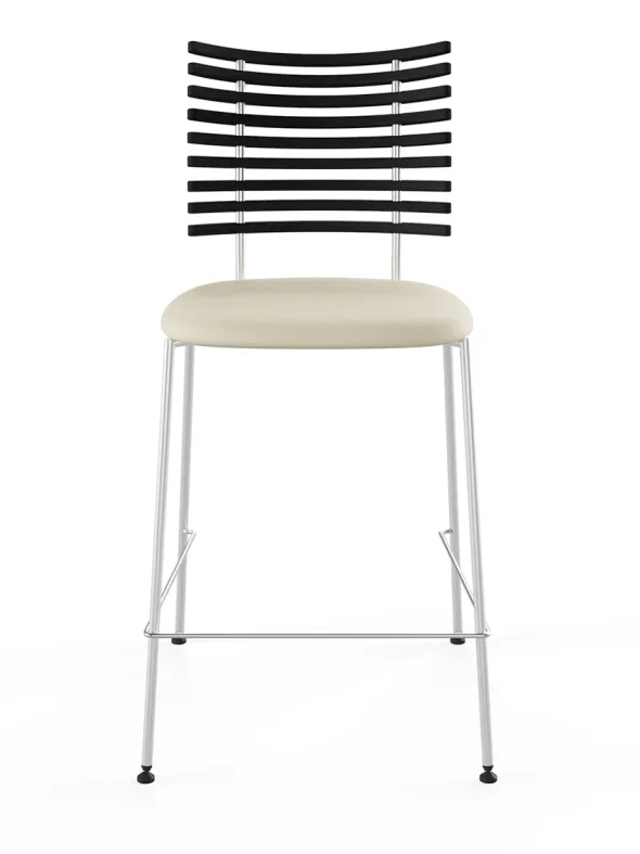 Tiger Barstol, creme læder fra Naver Collection
