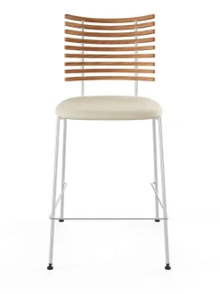 Tiger Barstol, creme læder fra Naver Collection