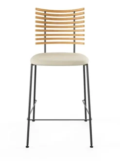 Tiger Barstol, creme læder fra Naver Collection