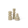 Torno Candles Sand, Set of 3 fra Ferm Living