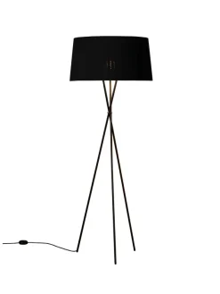 Tripode Gulvlampe fra Santa and Cole, sort (G5)
