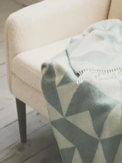 Twist a Twill Plaid, ocean green fra Silkeborg Uldspinderi