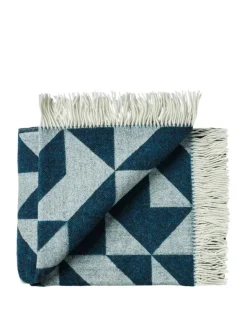 Twist a Twill Plaid, petrol green fra Silkeborg Uldspinderi