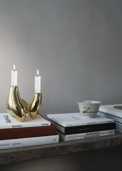Unity Candleholder, gold fra Hein Studio