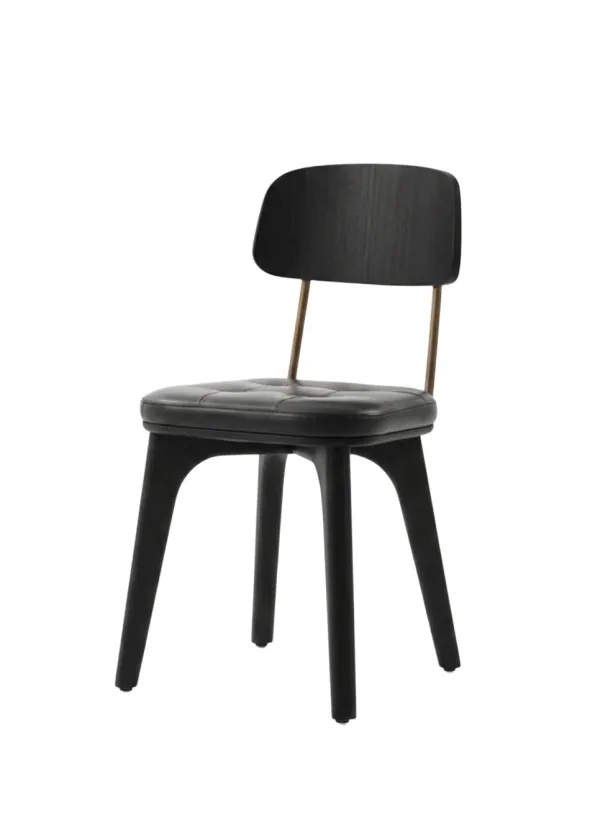 Utility Chair U Oak onyx Caress 1509 fra Stellar Works