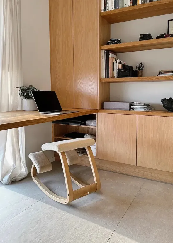 Variable Stol, light brown/vidar fra Varier Furniture