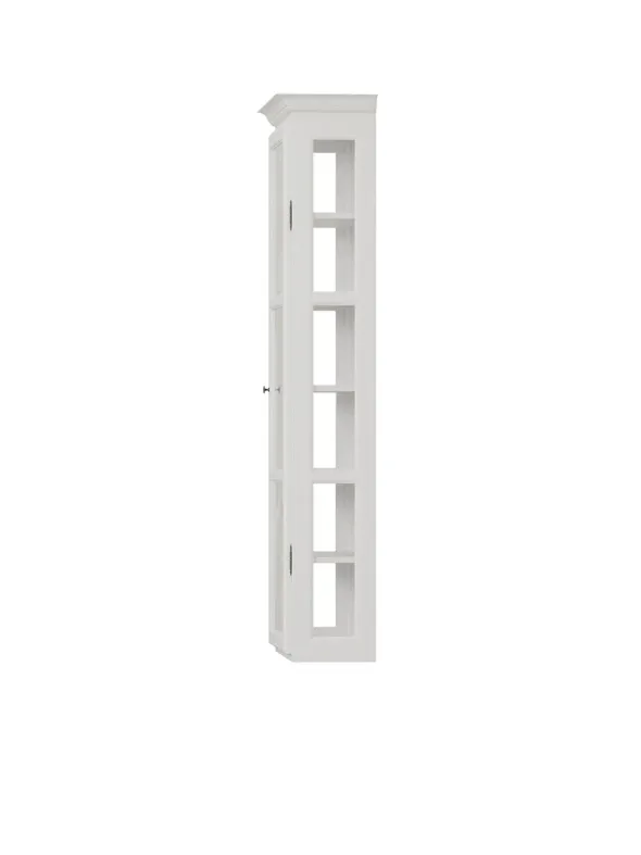 Væghængt Vitrineskab Classic V4, hvid fra Lindebjerg Design