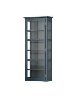 Væghængt Vitrineskab N4, dark blue fra Lindebjerg Design