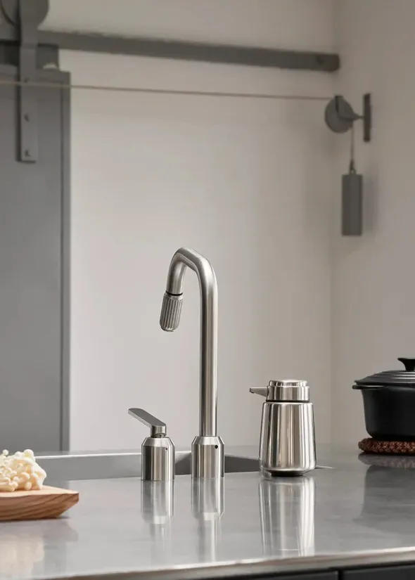 VIPP9 Sæbedispenser, Stainless Steel fra Vipp