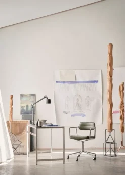 VIPP453 Swivel+ Chair, bosco grøn læder fra Vipp