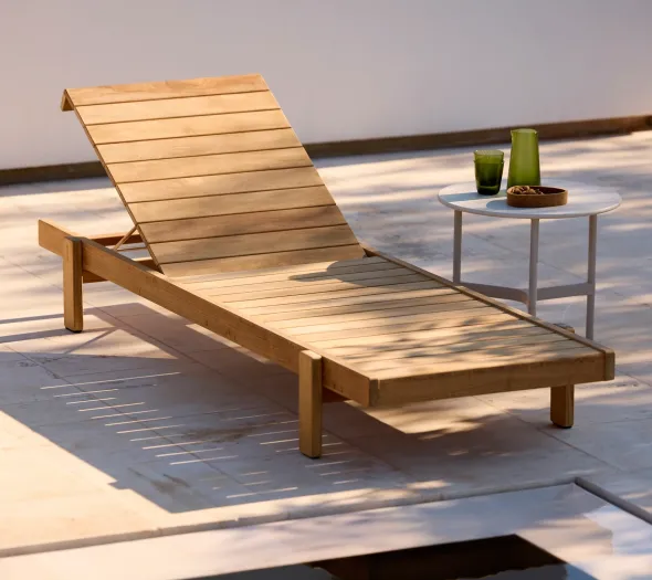 Vista solseng i teak fra Cane-line