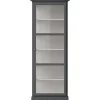 Vitrineskab Classic V1, antracit fra Lindebjerg Design