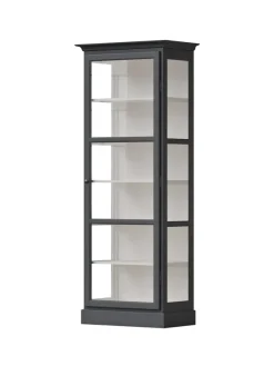 Vitrineskab Classic V1, antracit fra Lindebjerg Design