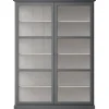 Vitrineskab Classic V2, antracit fra Lindebjerg Design