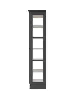 Vitrineskab Classic V2, antracit fra Lindebjerg Design