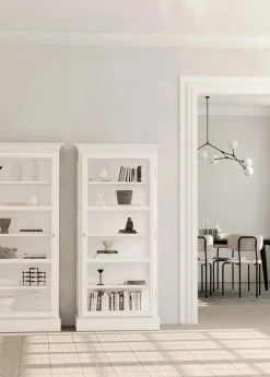 Vitrineskab Classic V3, hvid fra Lindebjerg Design