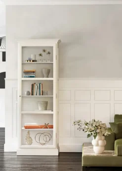 Vitrineskab Classic V1, hvid fra Lindebjerg Design