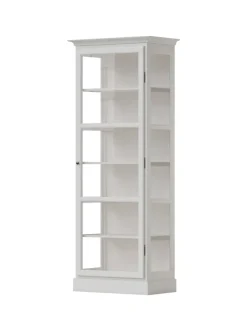 Vitrineskab Classic V1, hvid fra Lindebjerg Design