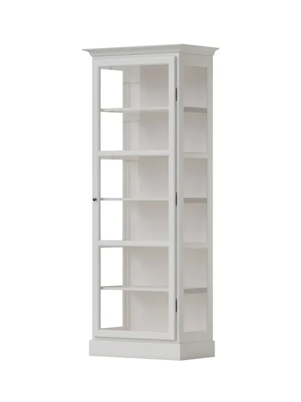 Vitrineskab Classic V1, hvid fra Lindebjerg Design