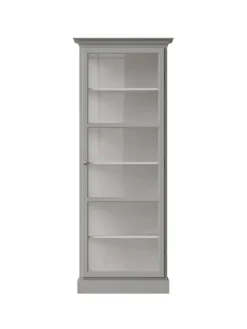 Vitrineskab Classic V1, lys grå fra Lindebjerg Design