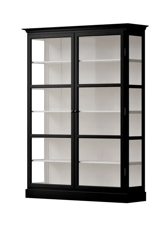 Vitrineskab Classic V2, sort fra Lindebjerg Design
