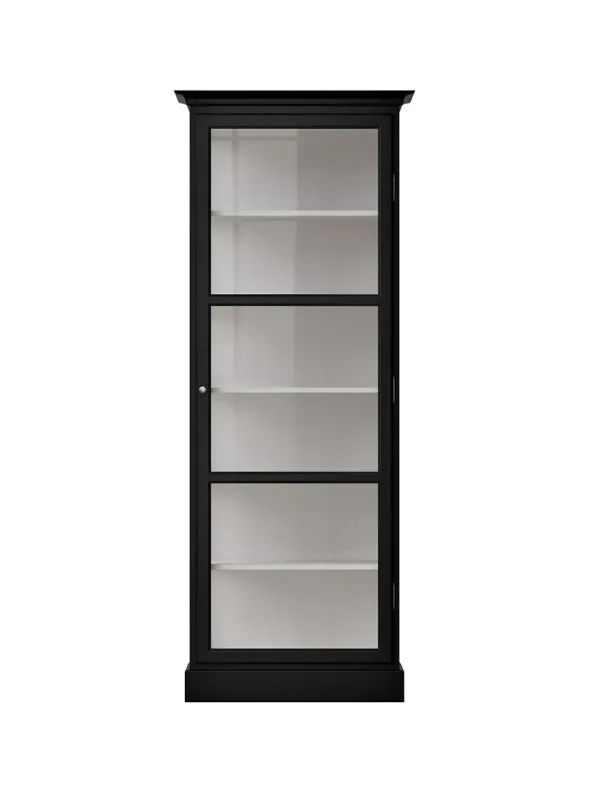 Vitrineskab Classic V1, sort fra Lindebjerg Design
