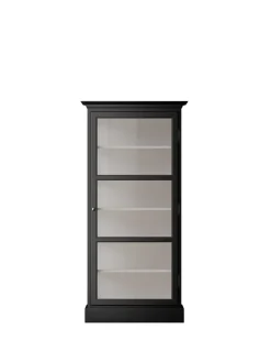 Vitrineskab Classic V3, sort fra Lindebjerg Design