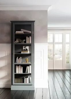 Vitrineskab N1, antracit fra Lindebjerg Design